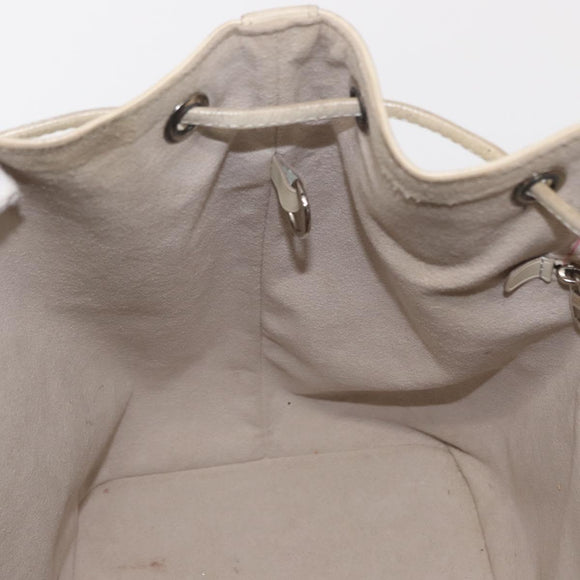 LOUIS VUITTON Epi Petit Noe Umhängetasche Weiß Yvoire M4084J LV Auth 163189