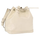LOUIS VUITTON Epi Petit Noe Umhängetasche Weiß Yvoire M4084J LV Auth 163189-1