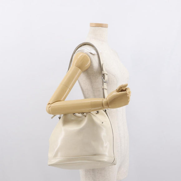 LOUIS VUITTON Epi Petit Noe Umhängetasche Weiß Yvoire M4084J LV Auth 163189