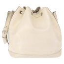 LOUIS VUITTON Epi Petit Noe Umhängetasche Weiß Yvoire M4084J LV Auth 163189-2