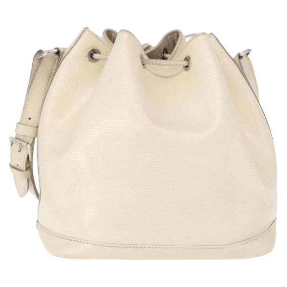 LOUIS VUITTON Epi Petit Noe Umhängetasche Weiß Yvoire M4084J LV Auth 163189