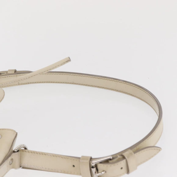 LOUIS VUITTON Epi Petit Noe Umhängetasche Weiß Yvoire M4084J LV Auth 163189