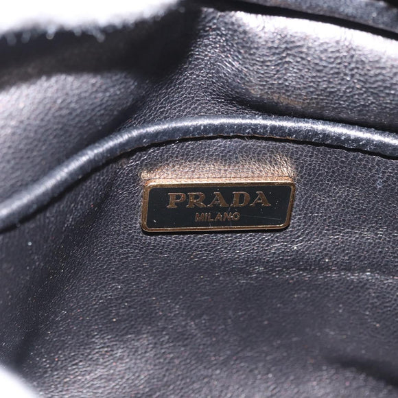 PRADA Shoulder Bag Leather Pink Gold Auth 163191