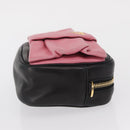 PRADA Shoulder Bag Leather Pink Gold Auth 163191-4