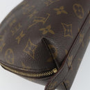 LOUIS VUITTON Monogram Trousse Demi Ronde Cosmetic Pouch M47520 LV Auth 163194-11