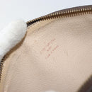 LOUIS VUITTON Monogram Trousse Demi Ronde Cosmetic Pouch M47520 LV Auth 163194-13