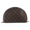 LOUIS VUITTON Monogram Trousse Demi Ronde Cosmetic Pouch M47520 LV Auth 163194-2