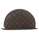 LOUIS VUITTON Monogram Trousse Demi Ronde Cosmetic Pouch M47520 LV Auth 163194-3