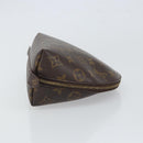 LOUIS VUITTON Monogram Trousse Demi Ronde Cosmetic Pouch M47520 LV Auth 163194-4