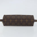 LOUIS VUITTON Monogram Trousse Demi Ronde Cosmetic Pouch M47520 LV Auth 163194-7