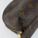 LOUIS VUITTON Monogram Trousse Demi Ronde Cosmetic Pouch M47520 LV Auth 163194-9