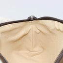 FENDI Zucca Canvas Pouch Black Brown Auth 163196-16