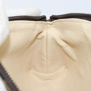 FENDI Zucca Canvas Pouch Black Brown Auth 163196-12