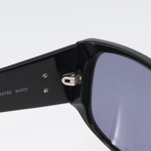 CHANEL COCO Mark Sunglasses plastic Black CC Auth 163203