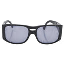 CHANEL COCO Mark Sunglasses plastic Black CC Auth 163203-13