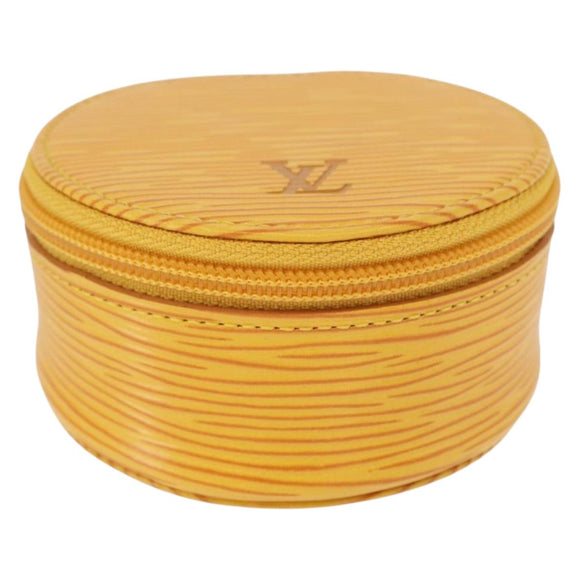 LOUIS VUITTON Epi Ecrin Bijoux 8 Jewelry Box Yellow M48229 LV Auth 163204