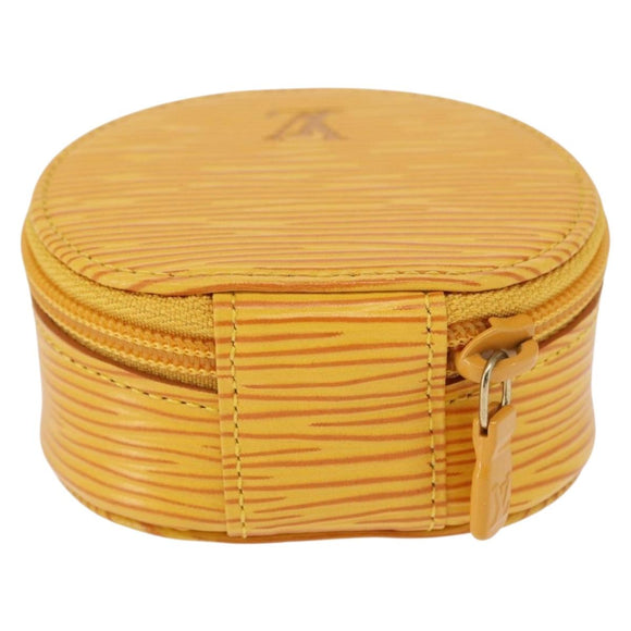 LOUIS VUITTON Epi Ecrin Bijoux 8 Jewelry Box Yellow M48229 LV Auth 163204