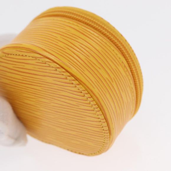 LOUIS VUITTON Epi Ecrin Bijoux 8 Jewelry Box Yellow M48229 LV Auth 163204