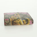 GUCCI GG Supreme Bengal Compact Wallet PVC Beige Gold 452362 Auth 163205M-6