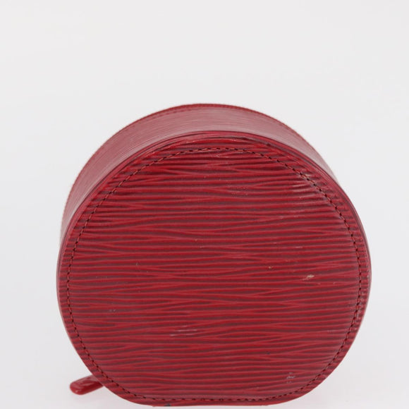 LOUIS VUITTON Epi Ecrin Bijoux 10 Jewelry Box Red M48217 LV Auth 163207