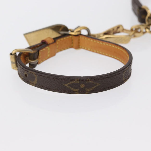 LOUIS VUITTON Less Baxter MM/Collier Baxter XS Leash M58703/M58056 Auth 163211