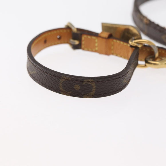 LOUIS VUITTON Less Baxter MM/Collier Baxter XS Leash M58703/M58056 Auth 163211