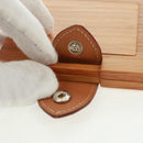 HERMES Photo Frame Wood Beige Auth 163212M-17