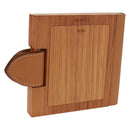 HERMES Photo Frame Wood Beige Auth 163212M-1