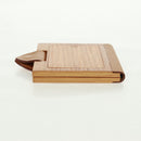 HERMES Photo Frame Wood Beige Auth 163212M-6