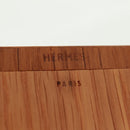 HERMES Photo Frame Wood Beige Auth 163212M-14