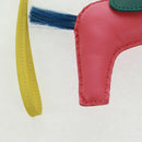 HERMES Rodeo Charm Clan PM Leather Pink Auth 163213M-11