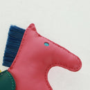 HERMES Rodeo Charm Clan PM Leather Pink Auth 163213M-8