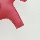 HERMES Rodeo Charm Clan PM Leather Pink Auth 163213M-9