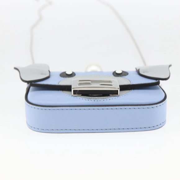 FENDI POKÉMON Dratini Nano Bucket Chain Shoulder Pouch Light Blue Auth 163214SM