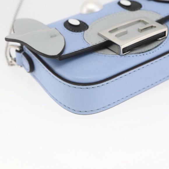 FENDI POKÉMON Dratini Nano Bucket Chain Shoulder Pouch Light Blue Auth 163214SM