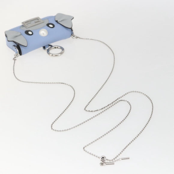 FENDI POKÉMON Dratini Nano Bucket Chain Shoulder Pouch Light Blue Auth 163214SM