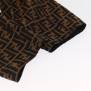 FENDI Zucca Canvas Reversible Coat Brown Black Auth 163216SAM-10