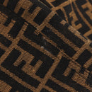 FENDI Zucca Canvas Reversible Coat Brown Black Auth 163216SAM-11