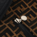 FENDI Zucca Canvas Reversible Coat Brown Black Auth 163216SAM-12