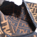 FENDI Zucca Canvas Reversible Coat Brown Black Auth 163216SAM-13