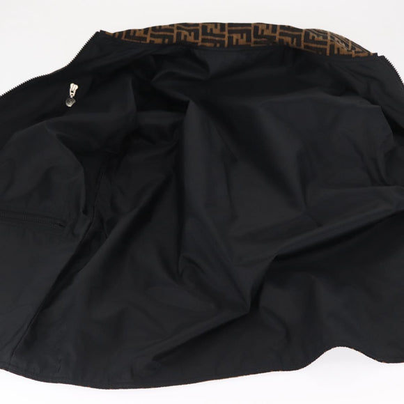 FENDI Zucca Canvas Reversible Coat Brown Black Auth 163216SAM
