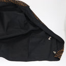 FENDI Zucca Canvas Reversible Coat Brown Black Auth 163216SAM-16