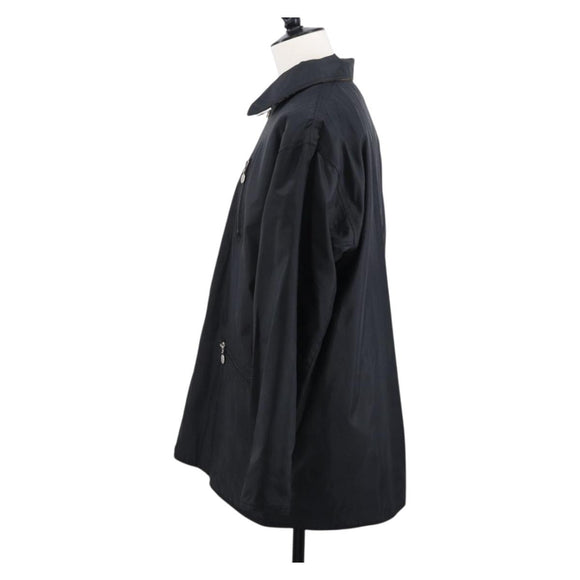 FENDI Zucca Canvas Reversible Coat Brown Black Auth 163216SAM