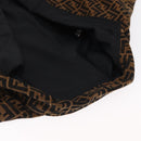 FENDI Zucca Canvas Reversible Coat Brown Black Auth 163216SAM-9