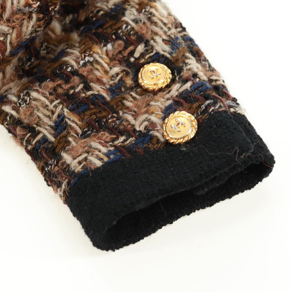 CHANEL Jacke Tweed Schwarz CC Auth 163218SAM