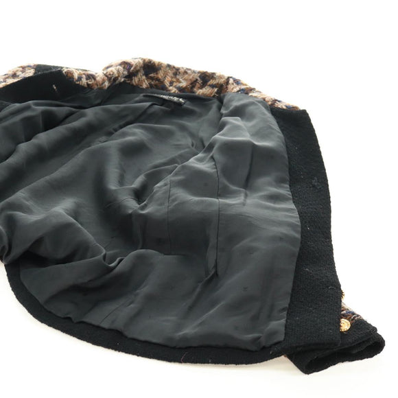 CHANEL Jacke Tweed Schwarz CC Auth 163218SAM
