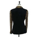 CHANEL Jacke Tweed Schwarz CC Auth 163218SAM-2