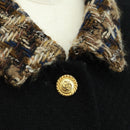 CHANEL Jacke Tweed Schwarz CC Auth 163218SAM-5