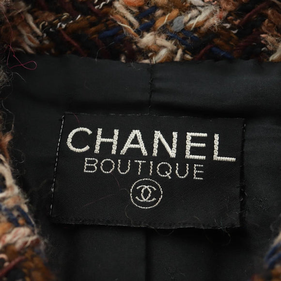 CHANEL Jacke Tweed Schwarz CC Auth 163218SAM