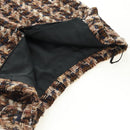 CHANEL Skirt Tweed Black CC Auth 163220-5